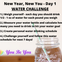 New Year New You Day 1 Water Challenge